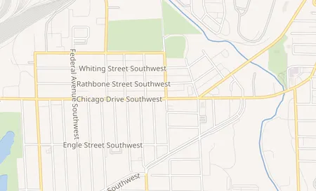 map of 1215 Chicago Dr. SW B Wyoming, MI 49509