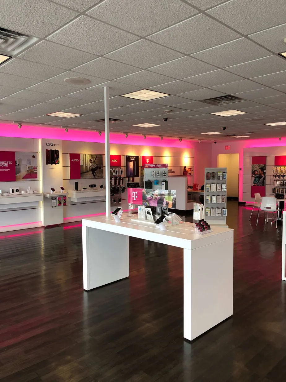 Interior photo of T-Mobile Store at Mineral Spring & Douglas, North Providence, RI