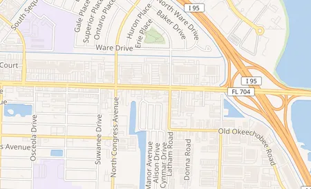 map of 2120 Okeechobee Blvd West Palm Beach, FL 33409