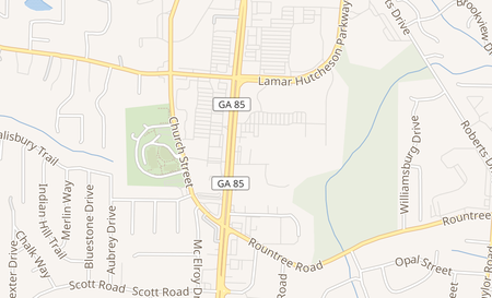 map of 7202 Highway 85 Riverdale, GA 30274