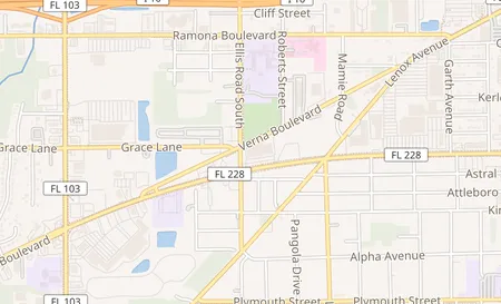map of 5543 Normandy Blvd Jacksonville, FL 32205