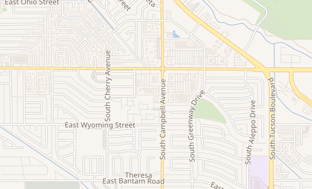 map of 4990 S. Campbell Tucson, AZ 85706