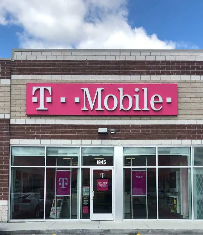 Exterior photo of T-Mobile store at N Cicero Ave & W Armitage Ave, Chicago, IL