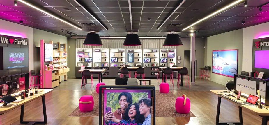  Interior photo of T-Mobile Store at State Rd 7 & Glades Rd, Boca Raton, FL 