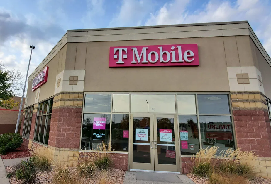 Exterior photo of T-Mobile store at Carmichael Rd & Coulee Rd, Hudson, WI