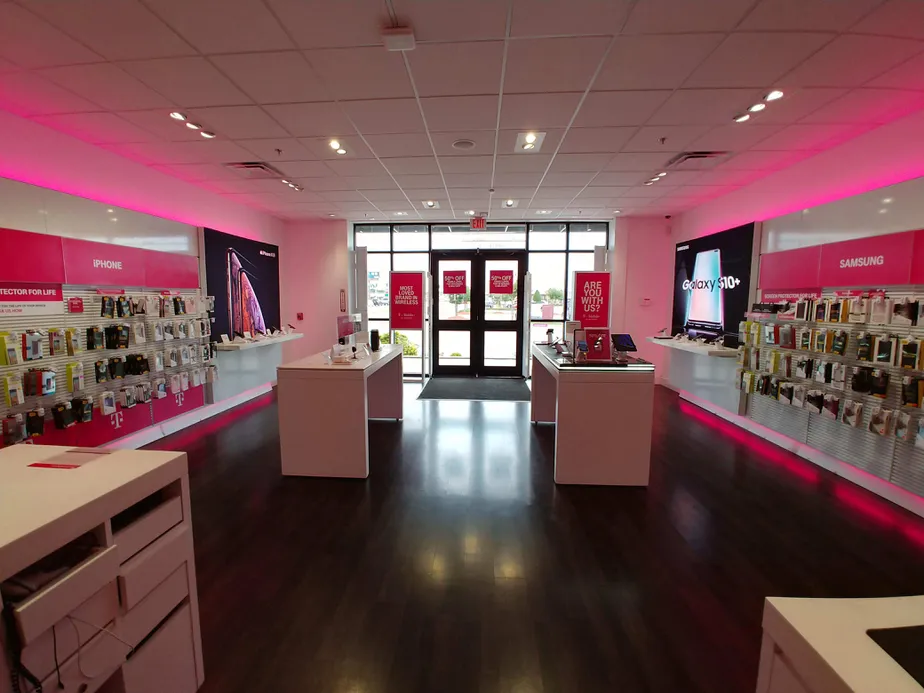 Interior photo of T-Mobile Store at E Highland Dr & Red Wolf Blvd, Jonesboro, AR