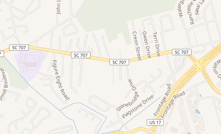 map of 3839-A Socastee Blvd Myrtle Beach, SC 29588