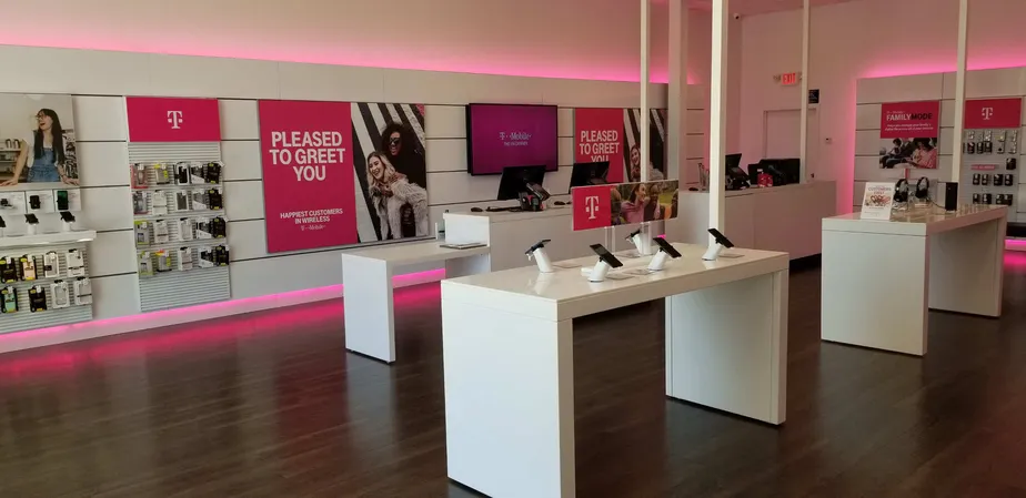 Interior photo of T-Mobile Store at US-130 & Maple Stream Rd, East Windsor, NJ