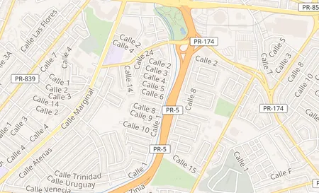 map of Plaza del norte 506 trucado street Hatillo, PR 00959