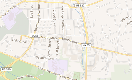 map of 411-C South Street Front Royal, VA 22630