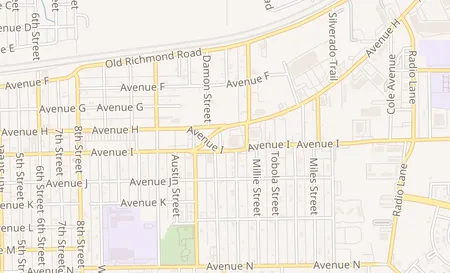 map of 3302 Avenue H Suite #102 Rosenberg, TX 77471