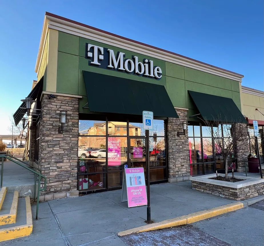 Exterior photo of T-Mobile Store at Grant St & E 98th Pl, Thornton, CO