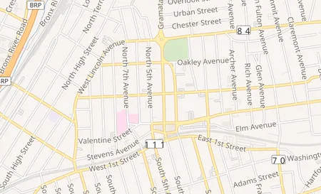 map of 116 Gramatan Ave Mount Vernon, NY 10550