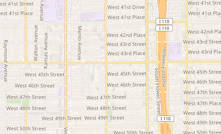 map of 726 W. Vernon Ave Los Angeles, CA 90037
