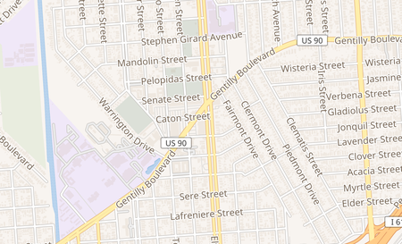 map of 3120 Gentilly Blvd., Suite A New Orleans, LA 70122