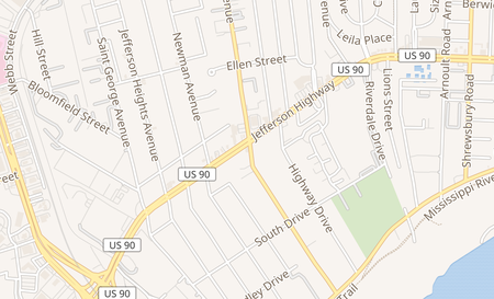 map of 4400 Jefferson Hwy Jefferson, LA 70121