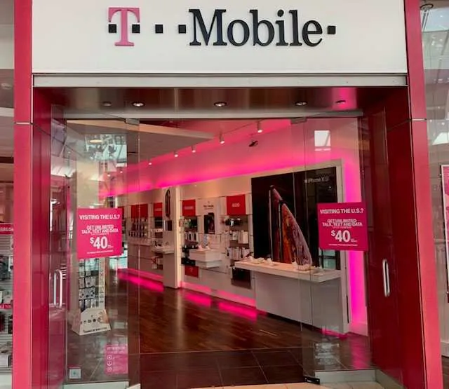 Exterior photo of T-Mobile store at The Mall At Millenia, Orlando, FL