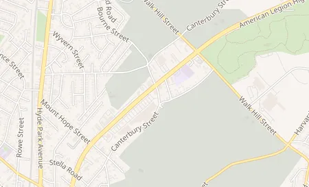map of 683 Canterbury Street Roslindale, MA 02131