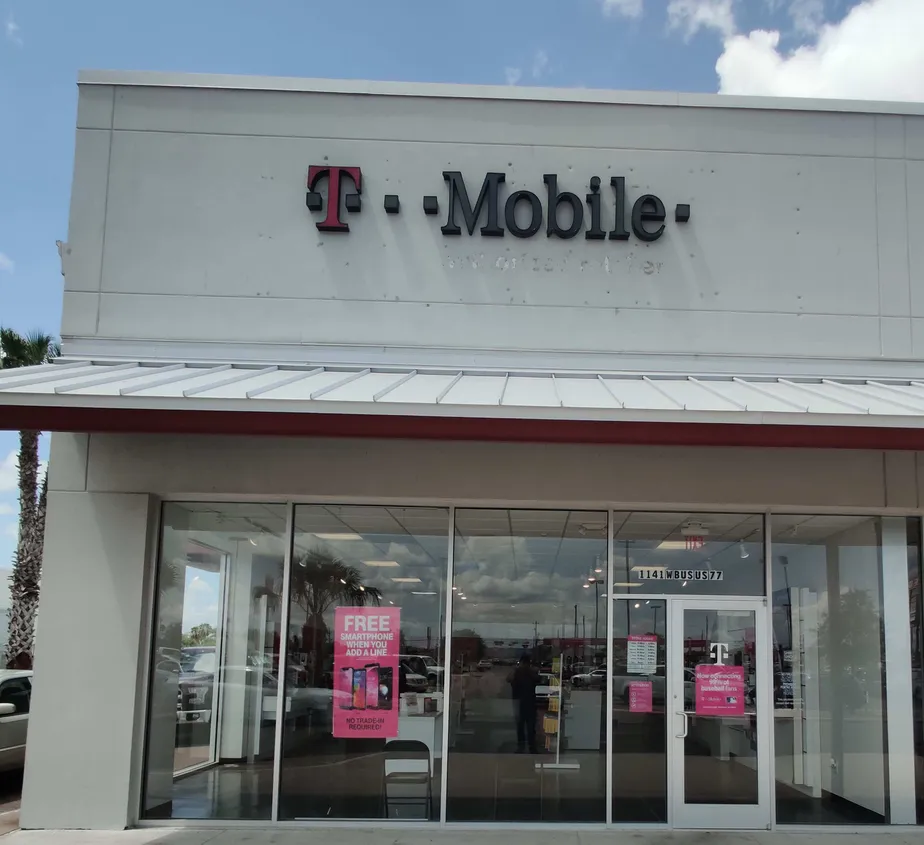 Exterior photo of T-Mobile store at Business 77 & W Stegner, San Benito, TX