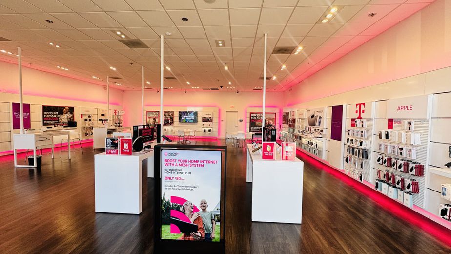 Interior photo of T-Mobile Store at Mira Mesa Market, San Diego, CA