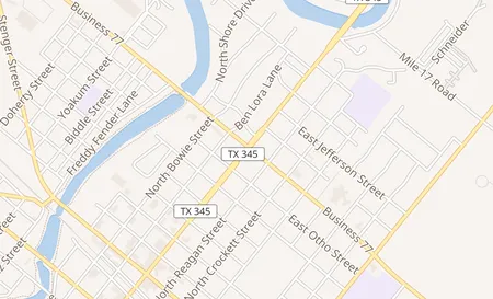 map of 893 S Sam Houston Blvd Ste A San Benito, TX 78586