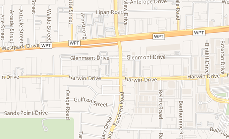 map of 5722 Fondren Rd. Houston, TX 77036