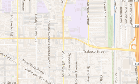 map of 15916 Woodruff Ave Bellflower, CA 90706