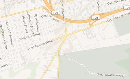 map of 622 Harrisburg Pike Columbus, OH 43223