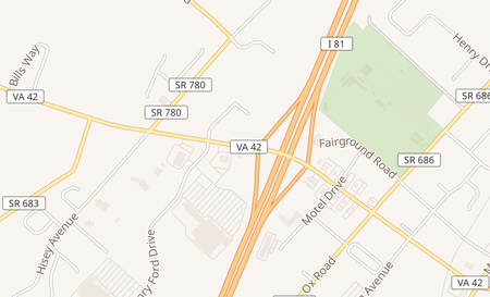 map of 485 W Reservoir Rd Woodstock, VA 22664