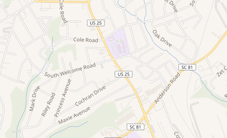 map of 3405 White Horse Rd Ste D Greenville, SC 29611