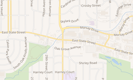 map of 3526 E. State St Rockford, IL 61108