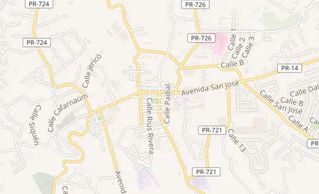 map of 2 Calle Geronimo Martinez Aibonito, PR 00705