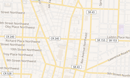 map of 112 12th St NW Canton, OH 44703