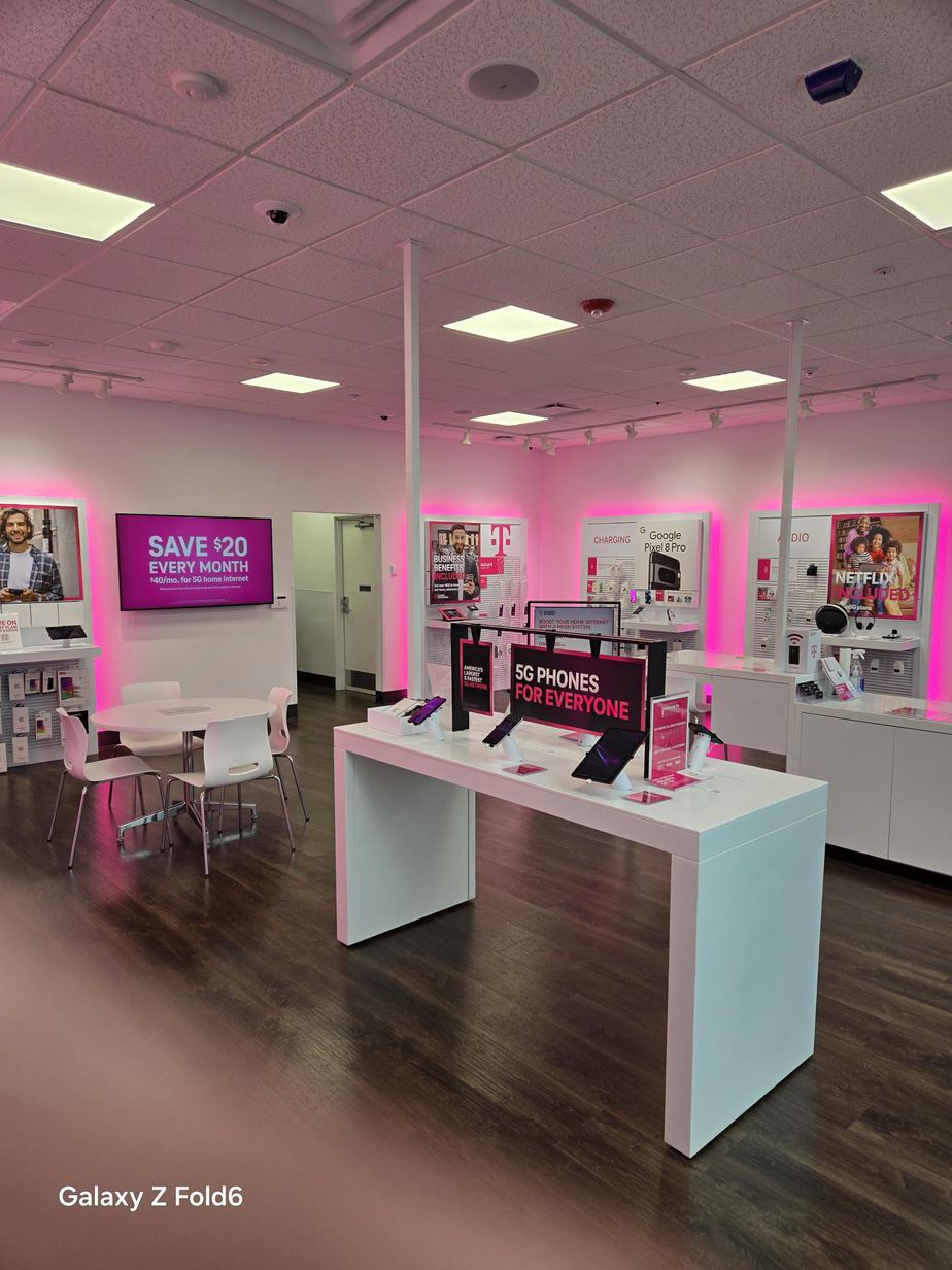 Interior photo of T-Mobile Store at Monroe & Clover, Rochester, NY