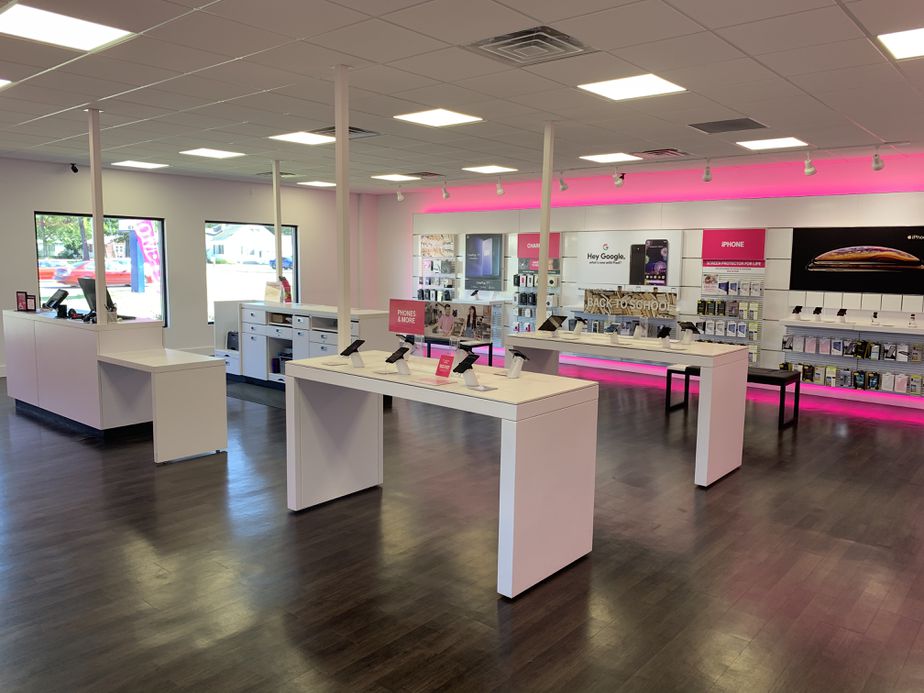 Interior photo of T-Mobile Store at Apple Ave & Quarterline Rd, Muskegon, MI