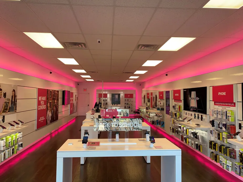Interior photo of T-Mobile Store at Mercantile Blvd & Pleasant St, Noblesville, IN
