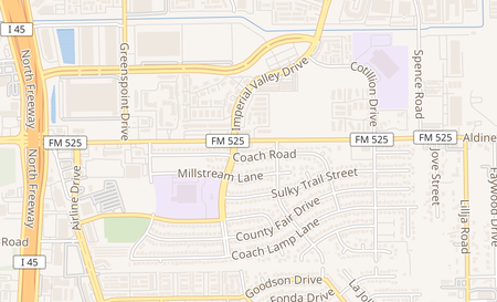 map of 218 Aldine Bender Houston, TX 77060