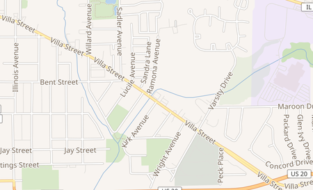 map of 920 Villa St Ste D Elgin, IL 60120