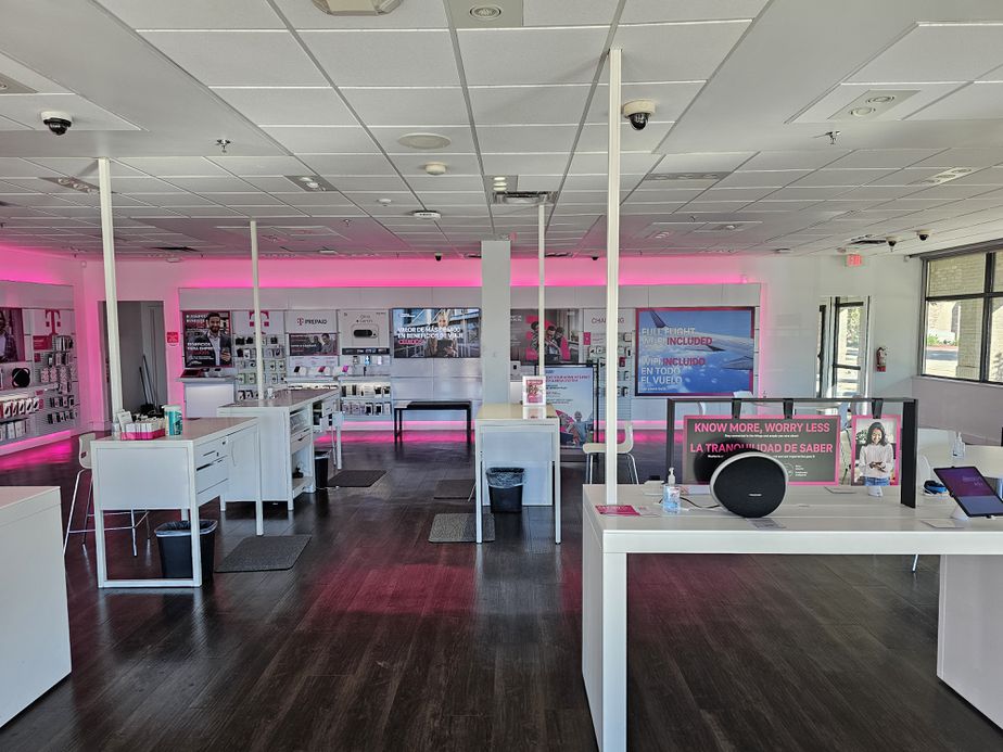 Interior photo of T-Mobile Store at Whitestone, Cedar Park, TX
