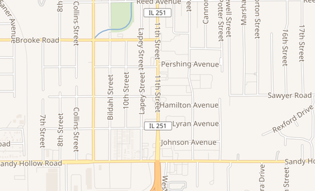 map of 3168 11th St Rockford, IL 61109