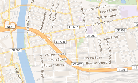 map of 315 Harrison Ave Harrison, NJ 07029