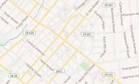 map of 513 Park Avenue 1 Plainfield, NJ 07060
