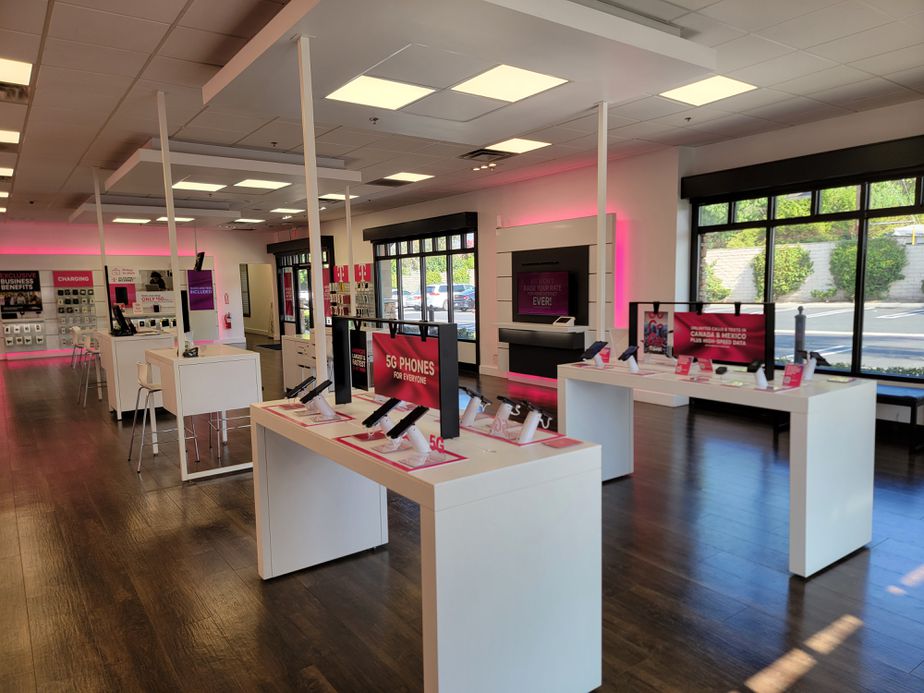 Interior photo of T-Mobile Store at Grand & Route 66, Glendora, CA