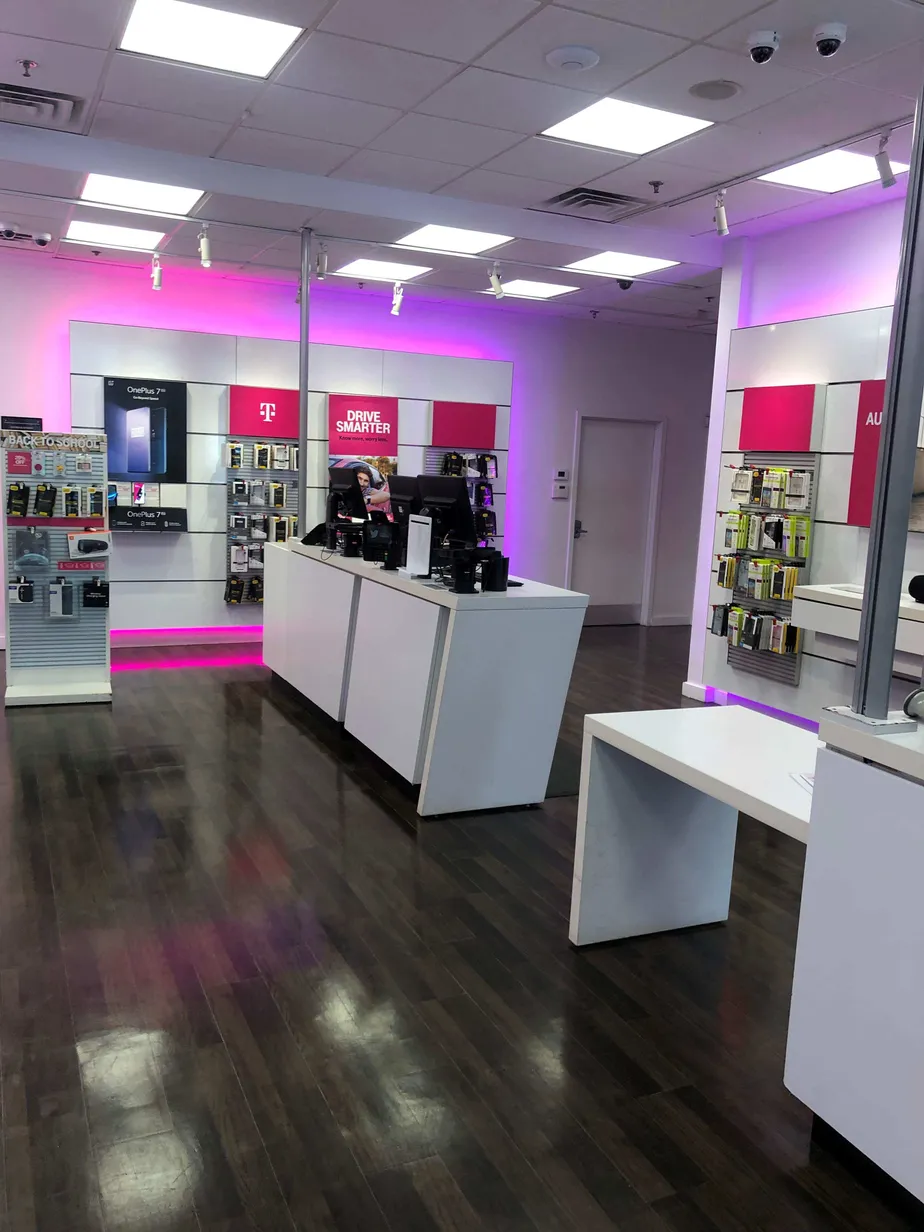 Interior photo of T-Mobile Store at N. Broad & W. Oxford, Philadelphia, PA
