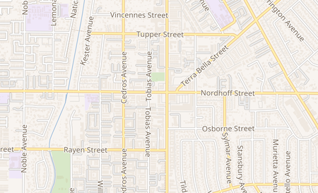 map of 9075 Van Nuys Blvd Panorama City, CA 91402