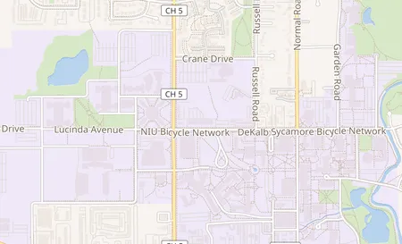 map of 901 G Lucinda Ave Dekalb, IL 60115