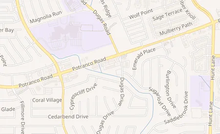 map of 9714 Potranco Rd 106 San Antonio, TX 78251