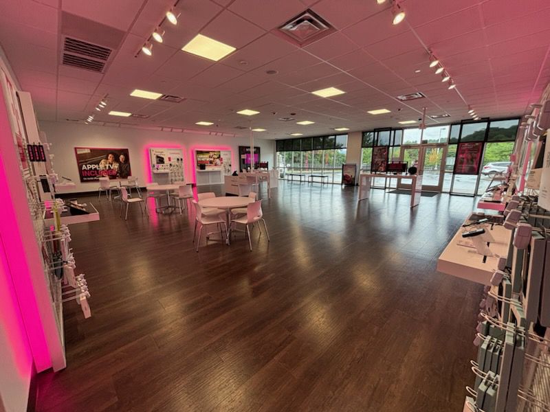 Interior photo of T-Mobile Store at Russ & Barber, Waynesville, NC