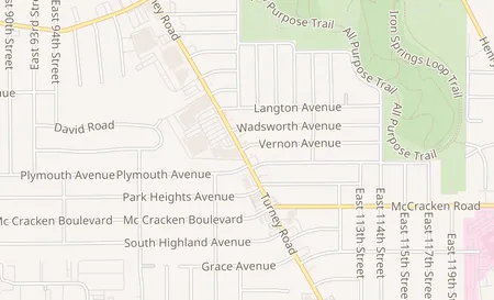 map of 5021 Turney Rd Garfield Heights, OH 44125