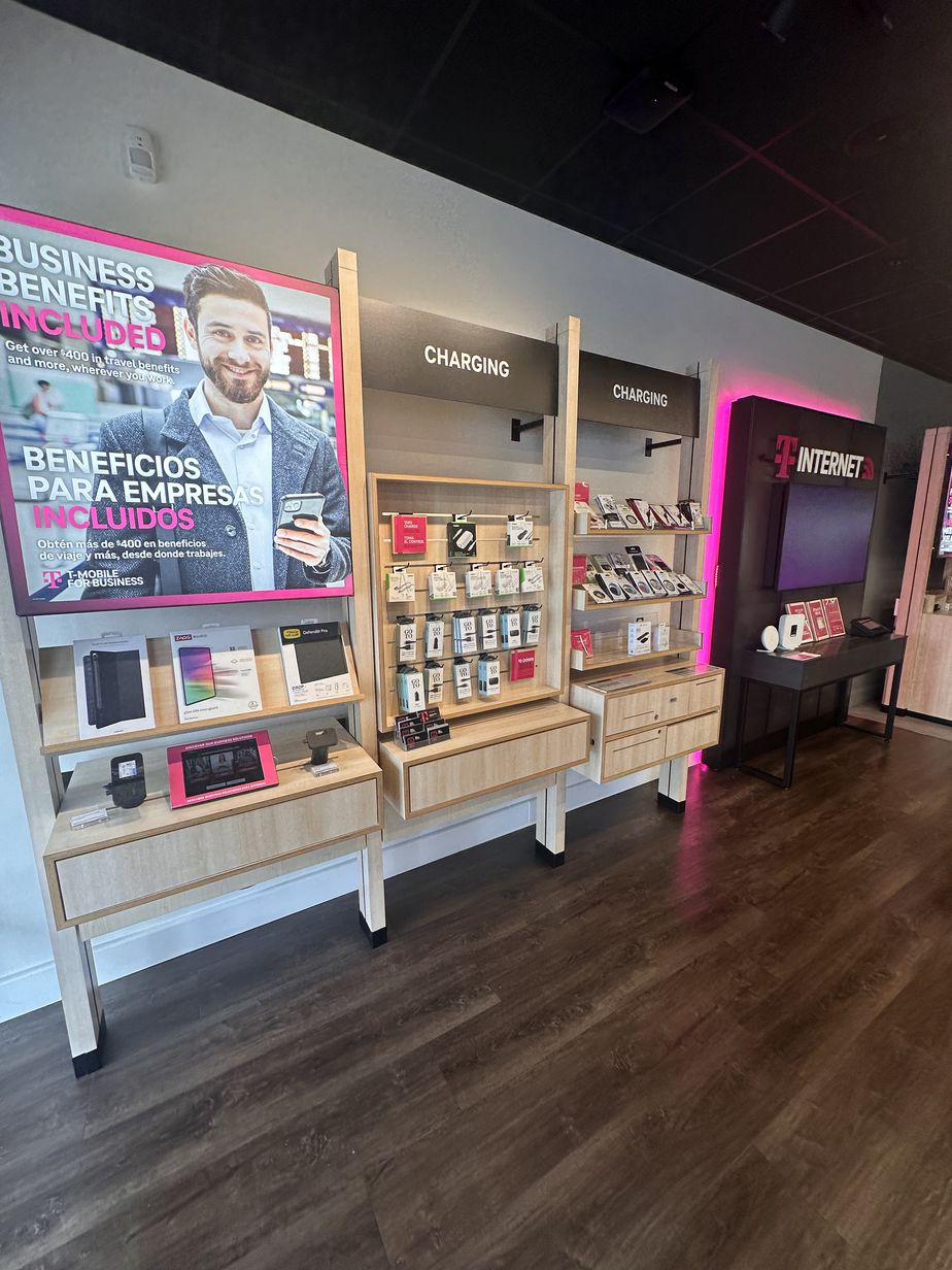 Interior photo of T-Mobile Store at Mandalay Village Marketplace, Port Hueneme, CA